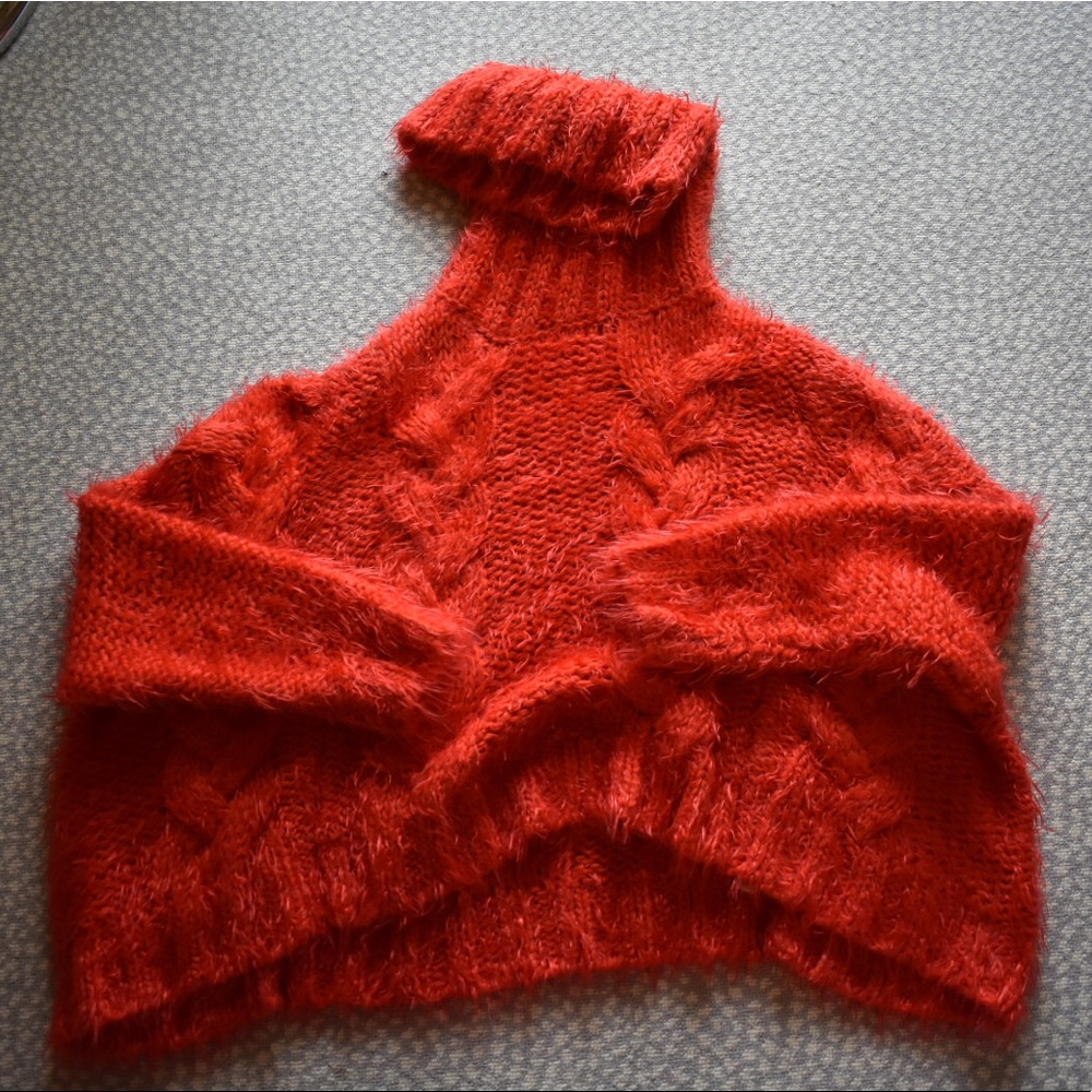 Red Turtleneck Sweater